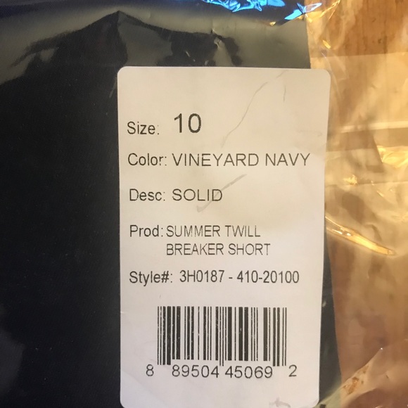 Vineyard Vines NWT boys Navy Blue size 10 shorts - Picture 3 of 4